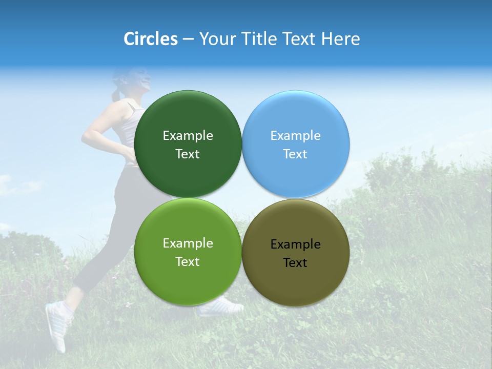 Green Leaves, Shallow Focus PowerPoint Template