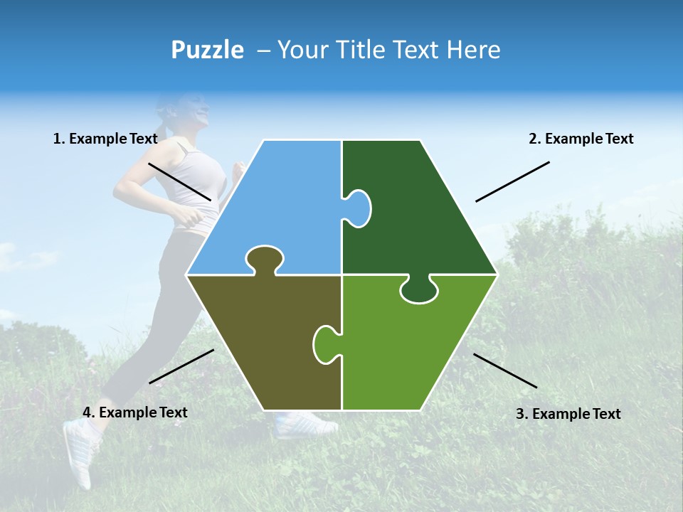 Green Leaves, Shallow Focus PowerPoint Template