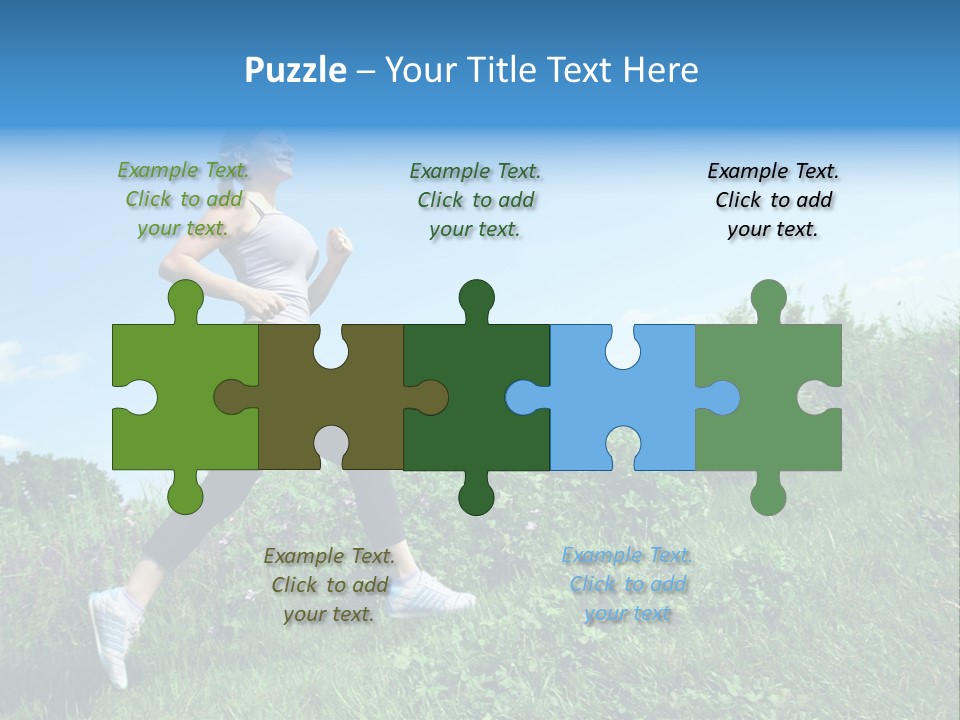 Green Leaves, Shallow Focus PowerPoint Template