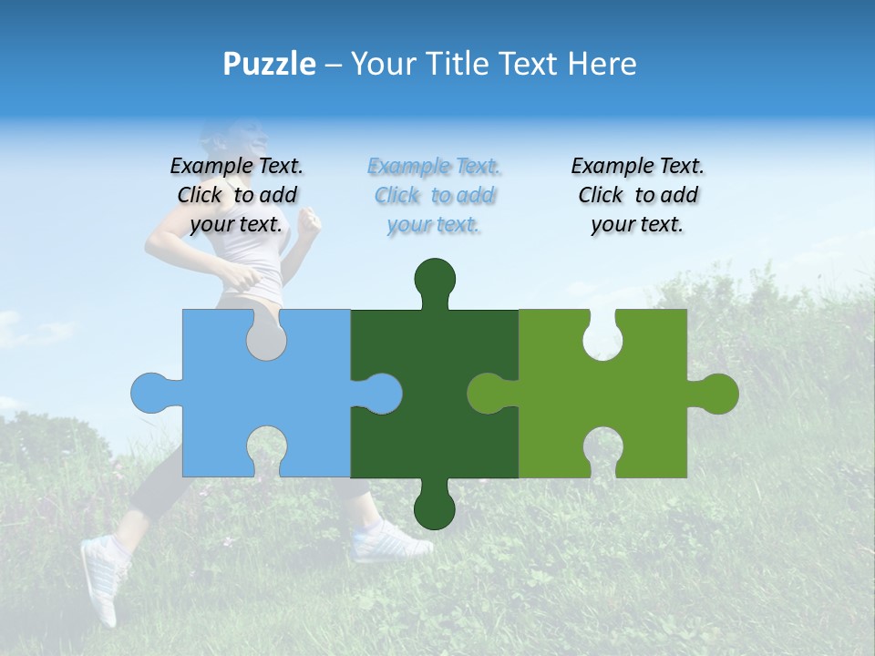 Green Leaves, Shallow Focus PowerPoint Template