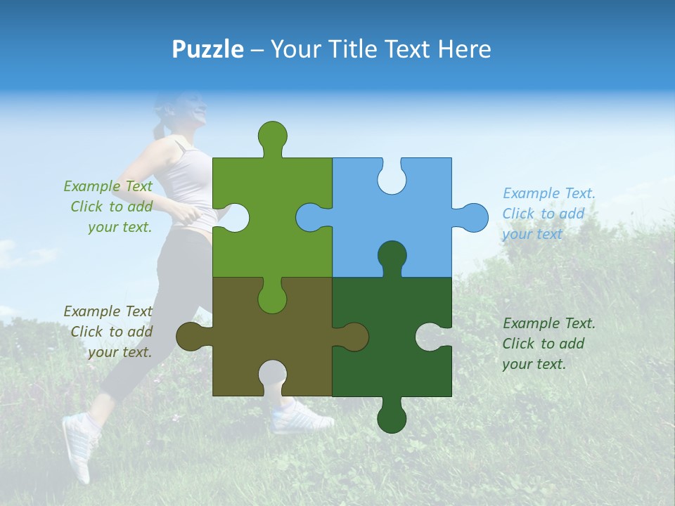 Green Leaves, Shallow Focus PowerPoint Template