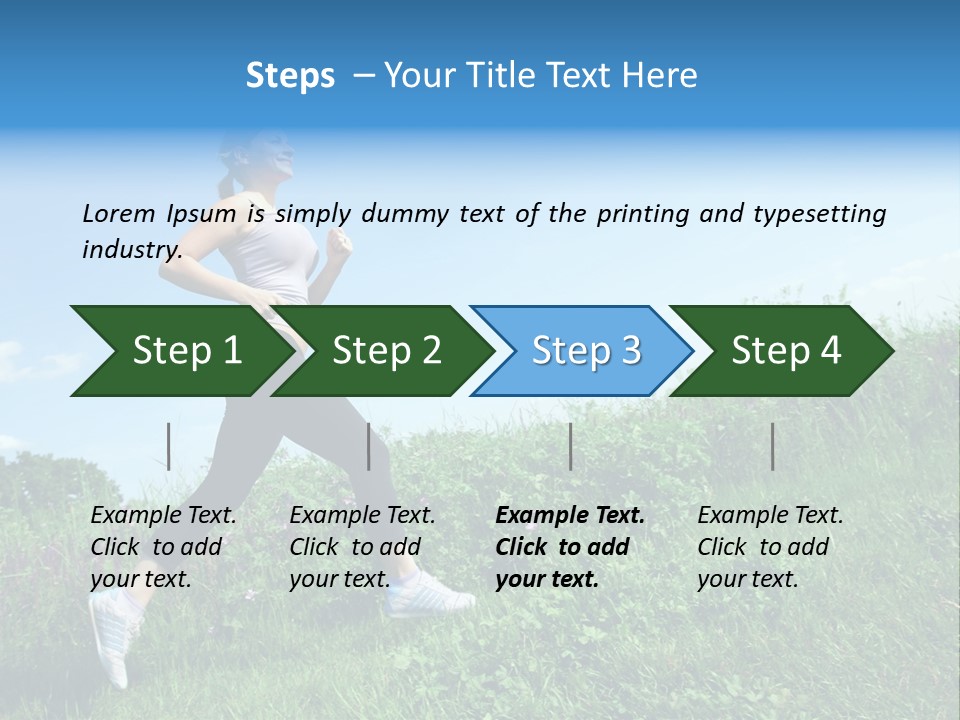 Green Leaves, Shallow Focus PowerPoint Template