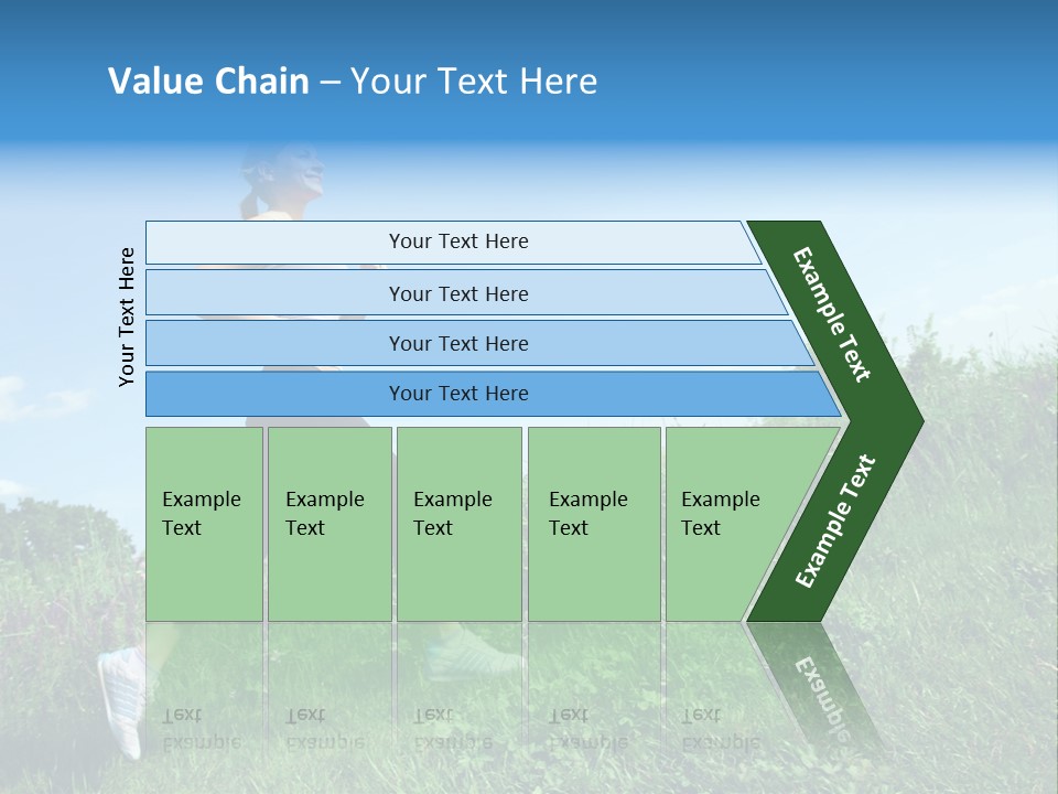 Green Leaves, Shallow Focus PowerPoint Template