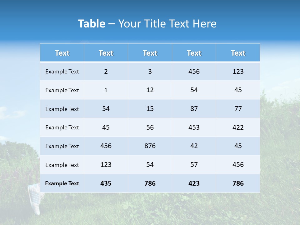 Green Leaves, Shallow Focus PowerPoint Template