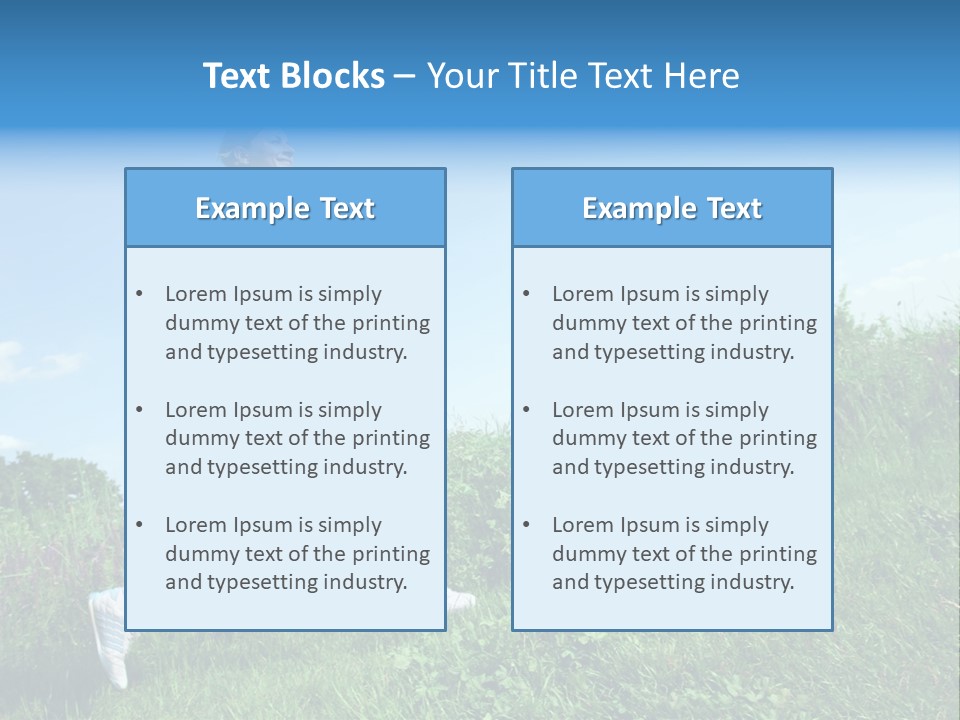 Green Leaves, Shallow Focus PowerPoint Template