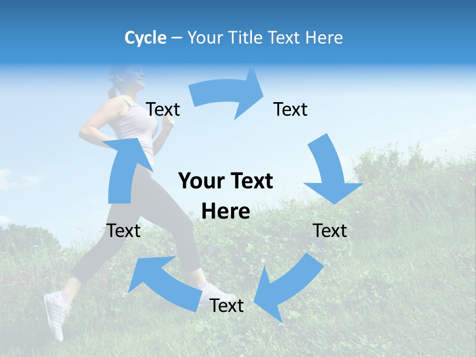 Green Leaves, Shallow Focus PowerPoint Template