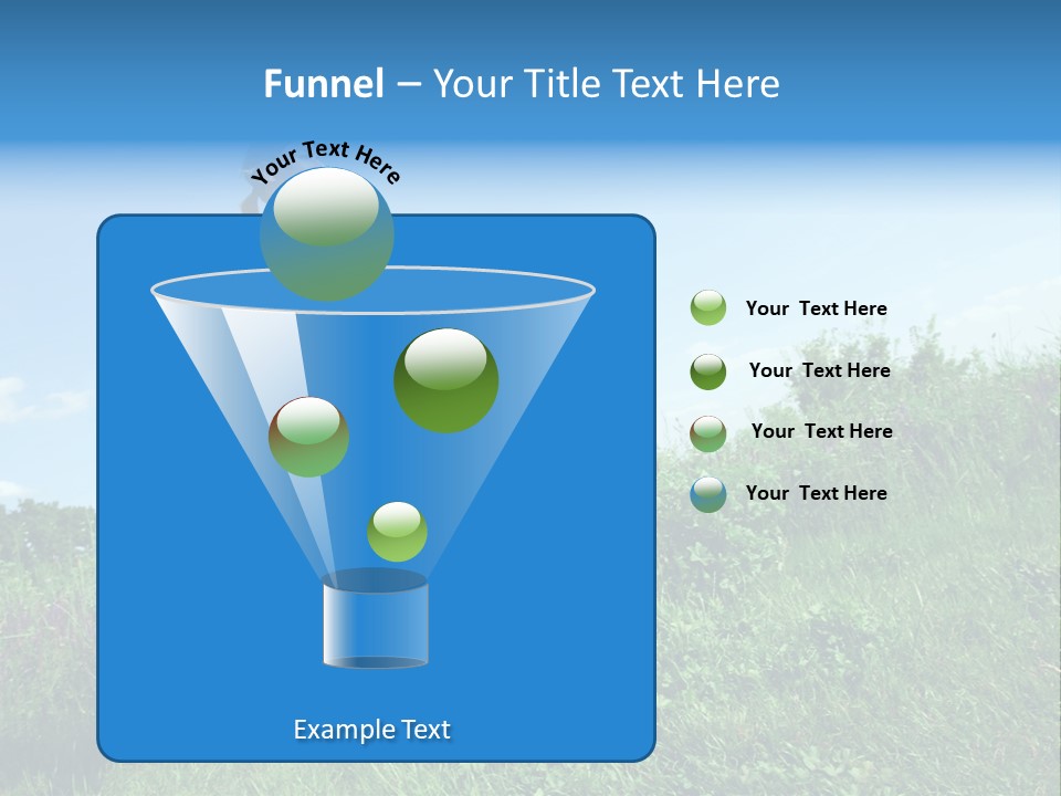 Green Leaves, Shallow Focus PowerPoint Template
