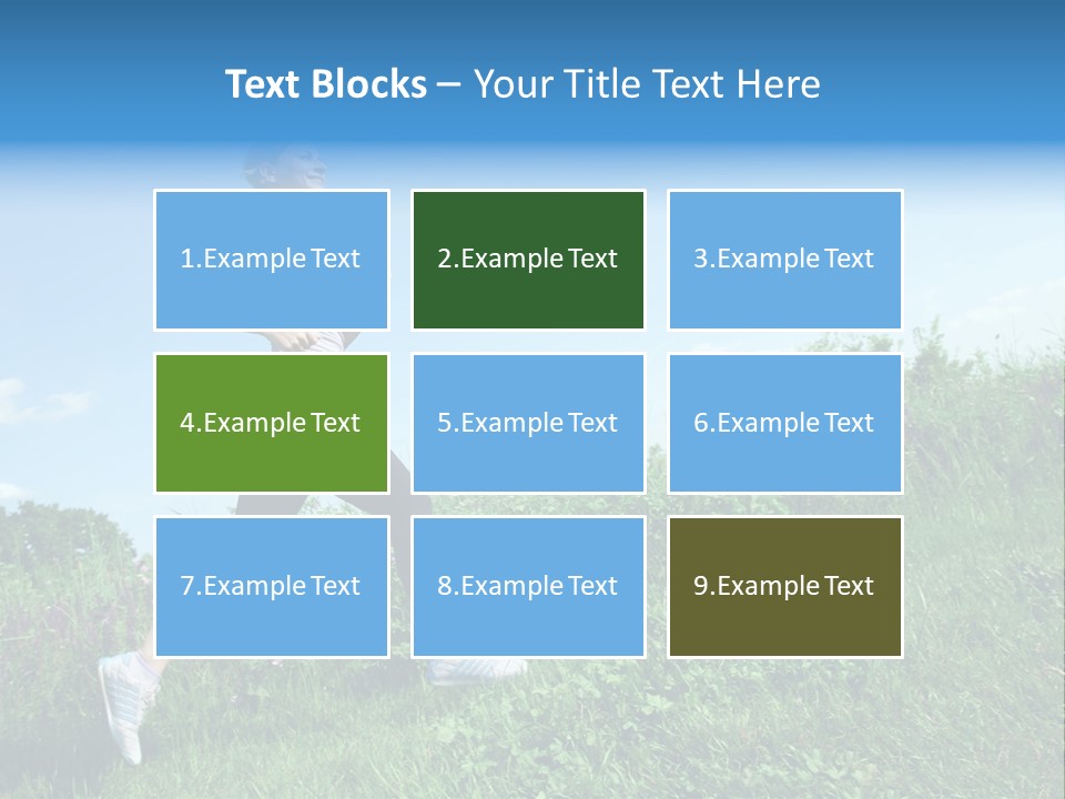 Green Leaves, Shallow Focus PowerPoint Template