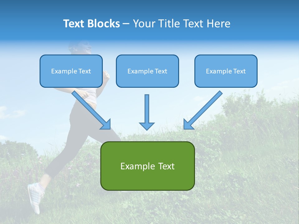 Green Leaves, Shallow Focus PowerPoint Template