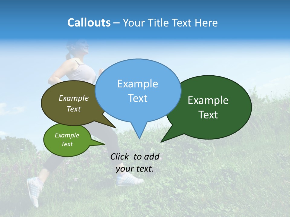 Green Leaves, Shallow Focus PowerPoint Template