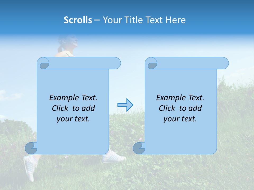 Green Leaves, Shallow Focus PowerPoint Template