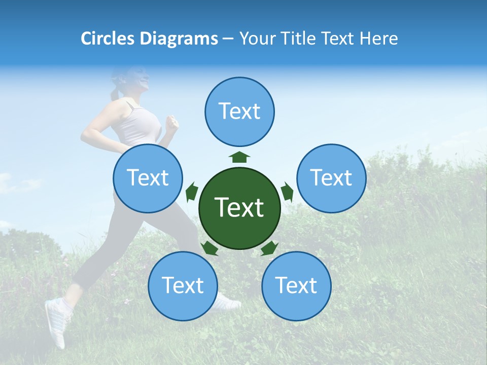 Green Leaves, Shallow Focus PowerPoint Template