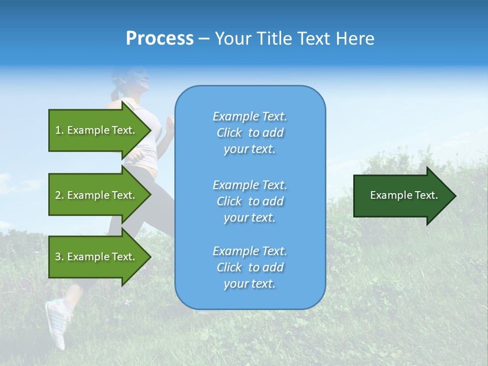 Green Leaves, Shallow Focus PowerPoint Template