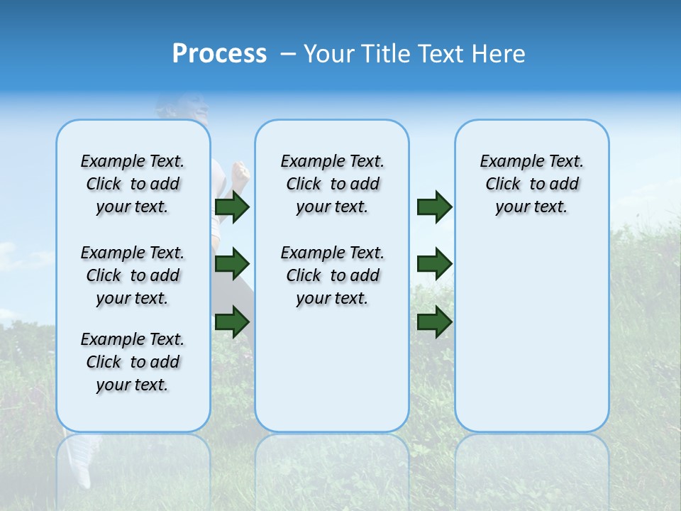 Green Leaves, Shallow Focus PowerPoint Template