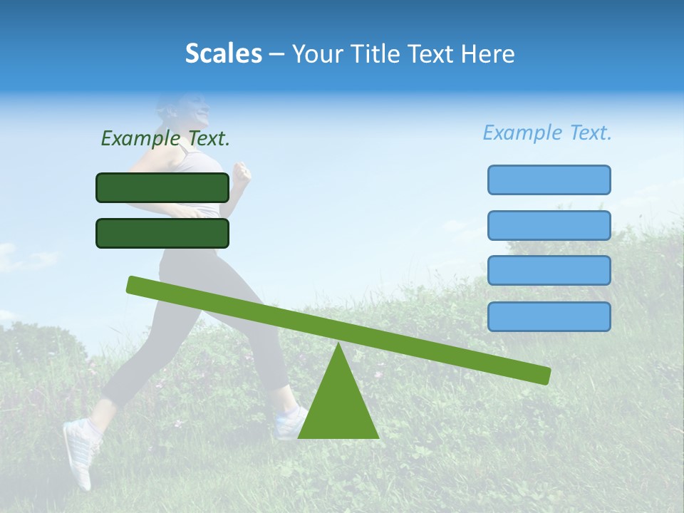 Green Leaves, Shallow Focus PowerPoint Template