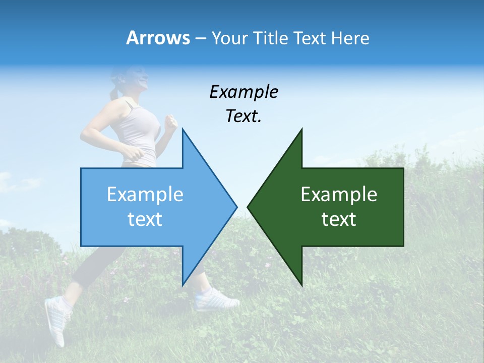 Green Leaves, Shallow Focus PowerPoint Template