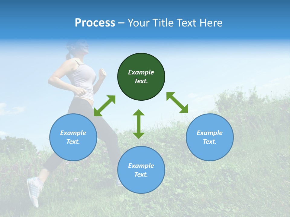 Green Leaves, Shallow Focus PowerPoint Template