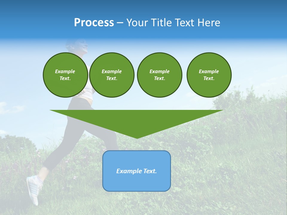 Green Leaves, Shallow Focus PowerPoint Template