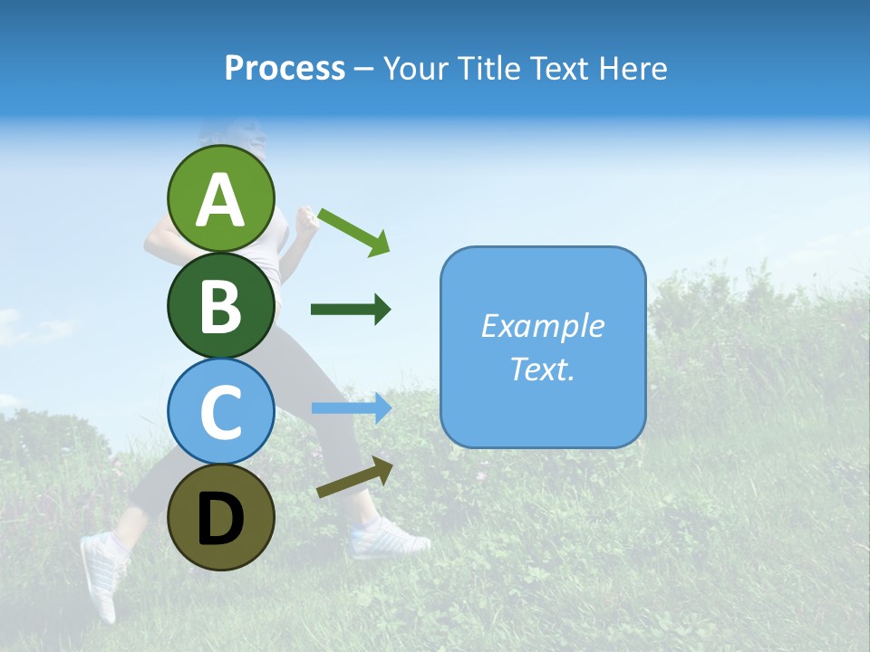 Green Leaves, Shallow Focus PowerPoint Template