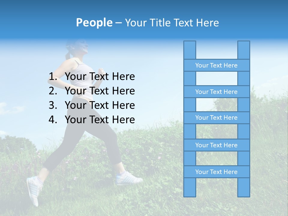 Green Leaves, Shallow Focus PowerPoint Template