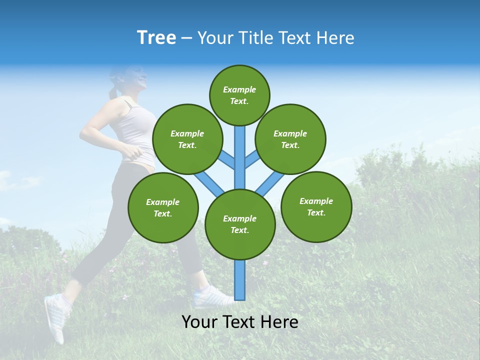 Green Leaves, Shallow Focus PowerPoint Template