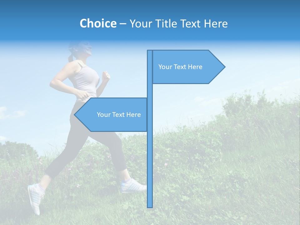 Green Leaves, Shallow Focus PowerPoint Template