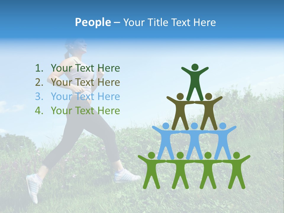 Green Leaves, Shallow Focus PowerPoint Template