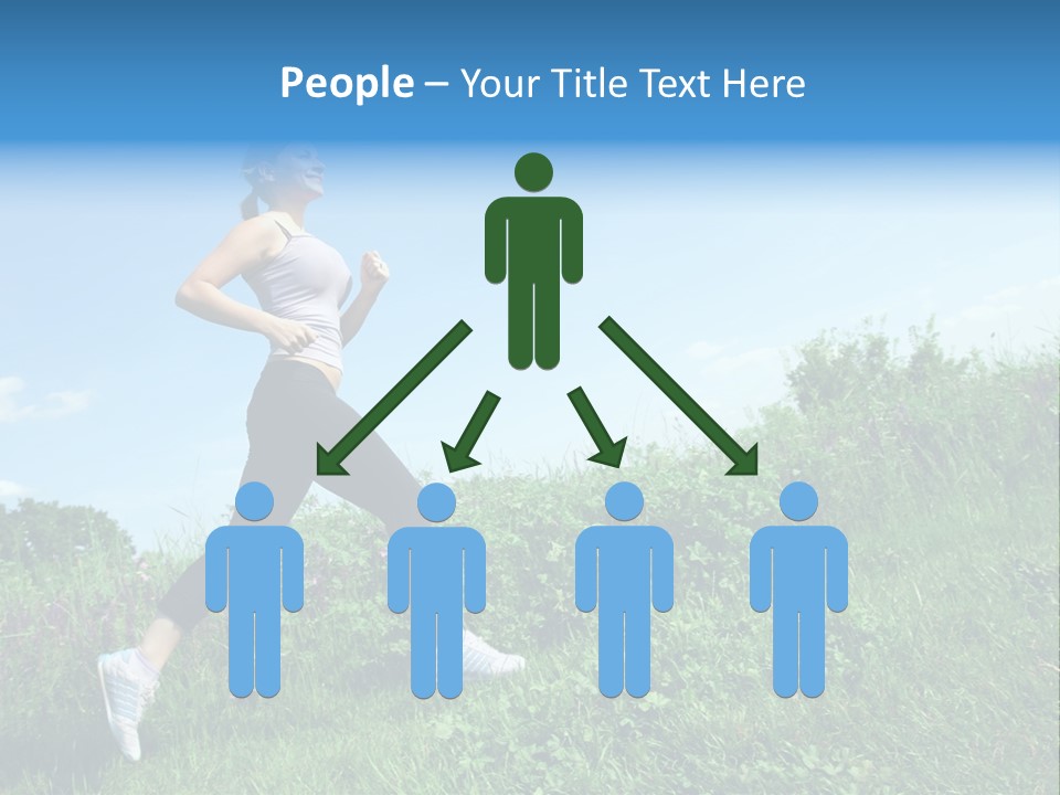 Green Leaves, Shallow Focus PowerPoint Template