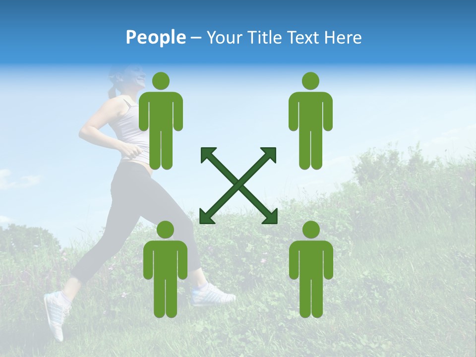 Green Leaves, Shallow Focus PowerPoint Template