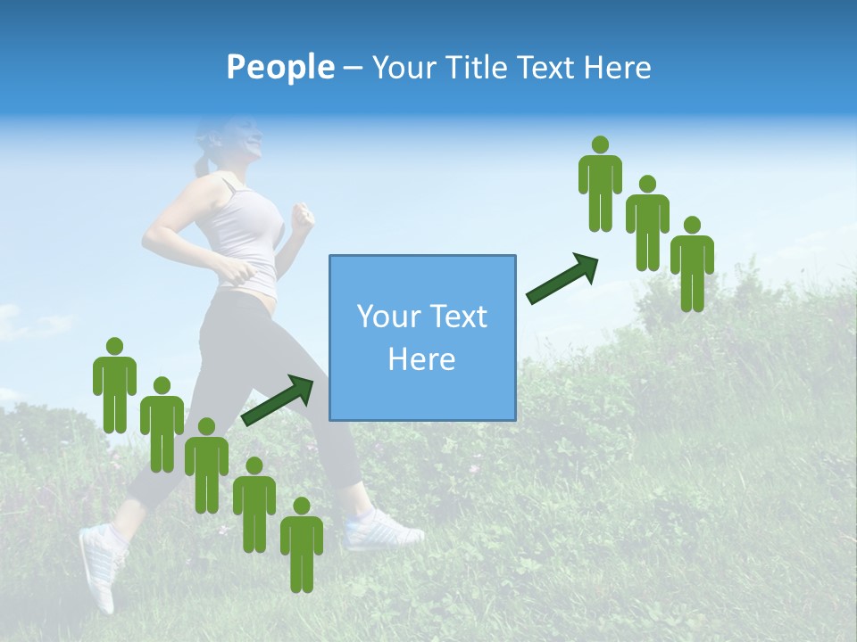 Green Leaves, Shallow Focus PowerPoint Template