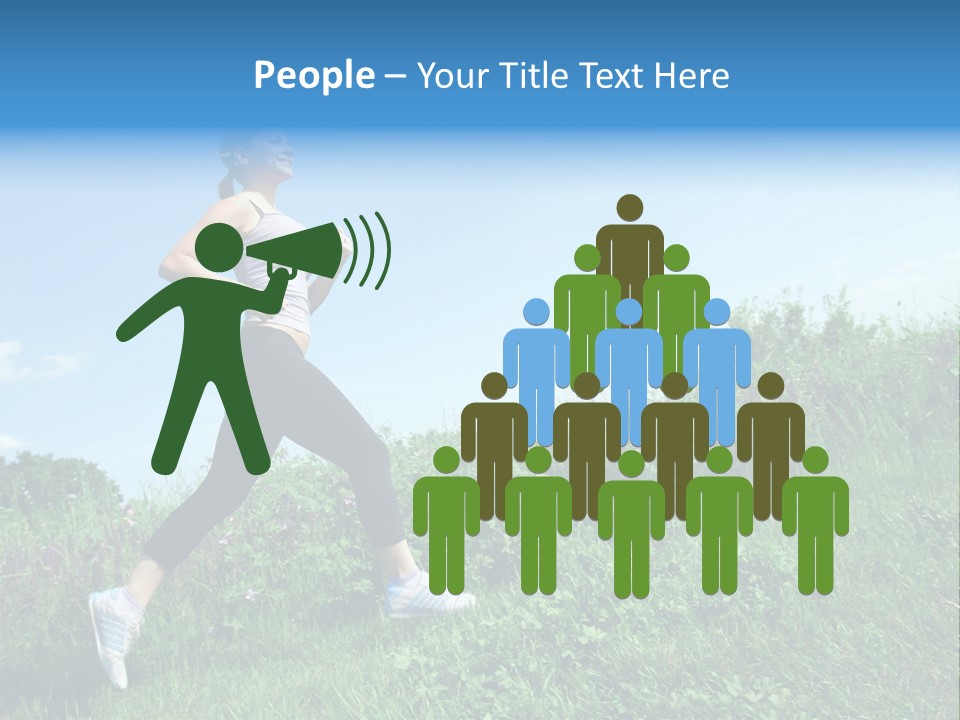 Green Leaves, Shallow Focus PowerPoint Template