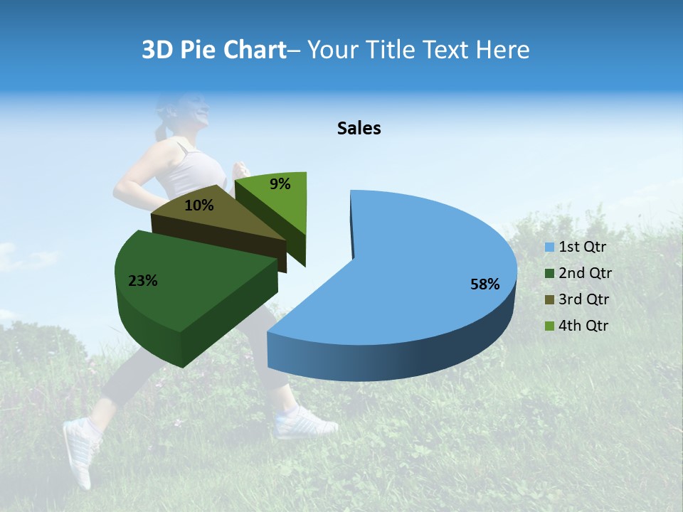 Green Leaves, Shallow Focus PowerPoint Template