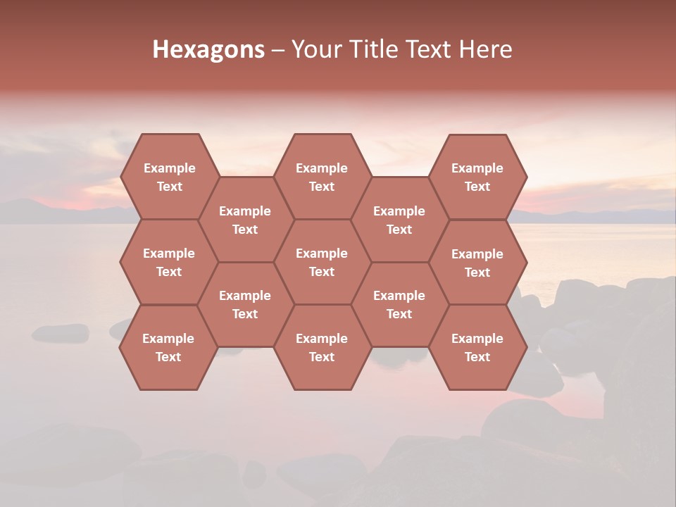 Lake Tahoe After Sunset PowerPoint Template