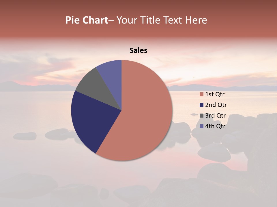 Lake Tahoe After Sunset PowerPoint Template