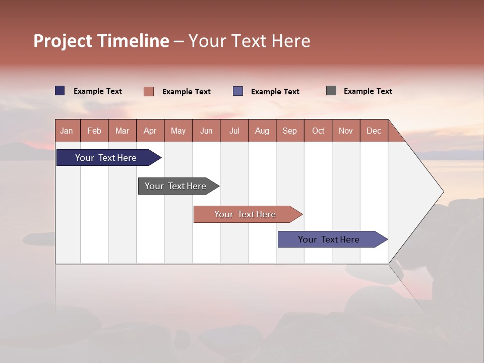 Lake Tahoe After Sunset PowerPoint Template