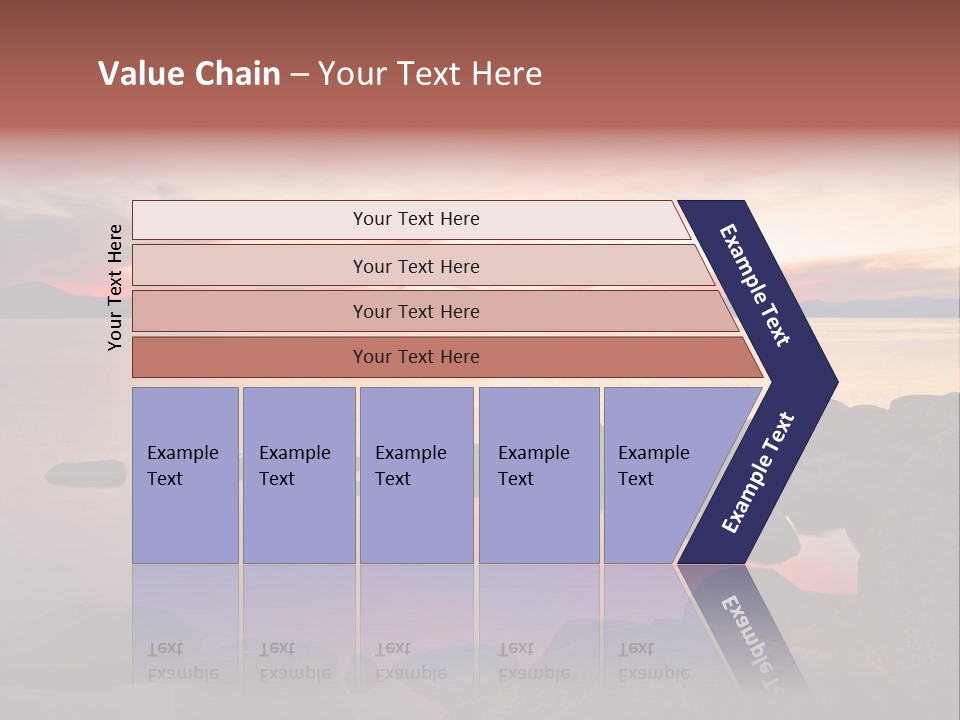 Lake Tahoe After Sunset PowerPoint Template