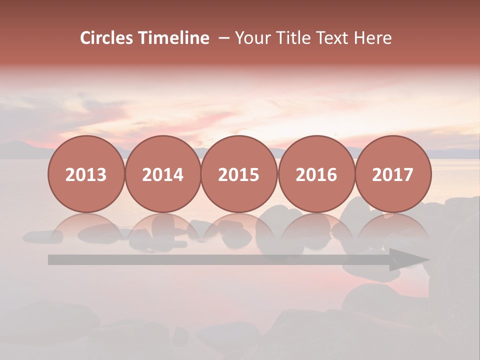 Lake Tahoe After Sunset PowerPoint Template