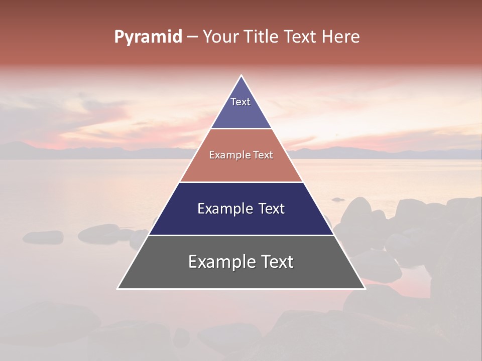 Lake Tahoe After Sunset PowerPoint Template