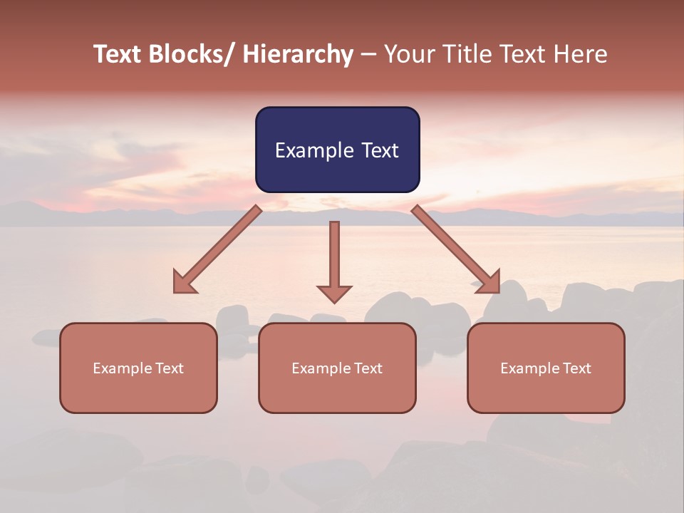 Lake Tahoe After Sunset PowerPoint Template