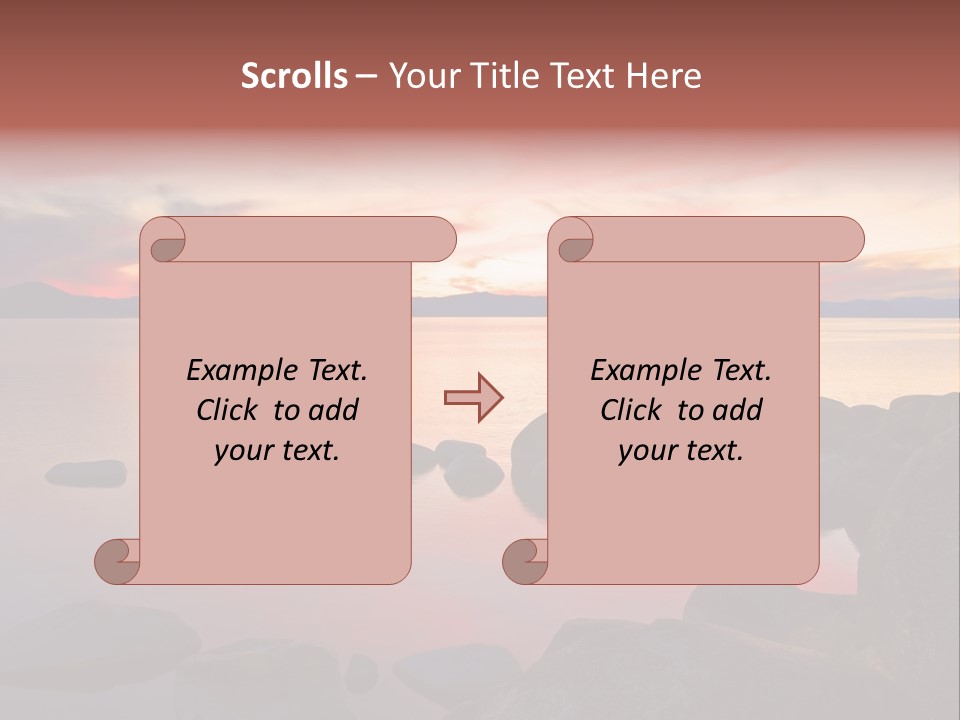 Lake Tahoe After Sunset PowerPoint Template