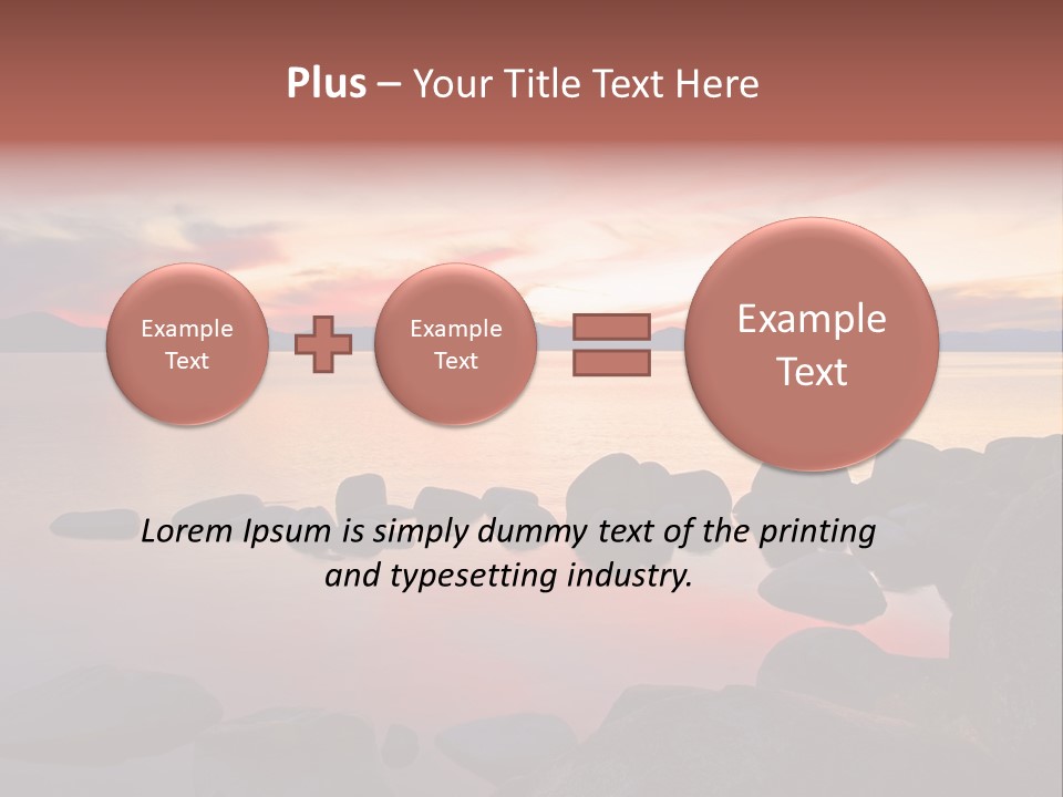 Lake Tahoe After Sunset PowerPoint Template