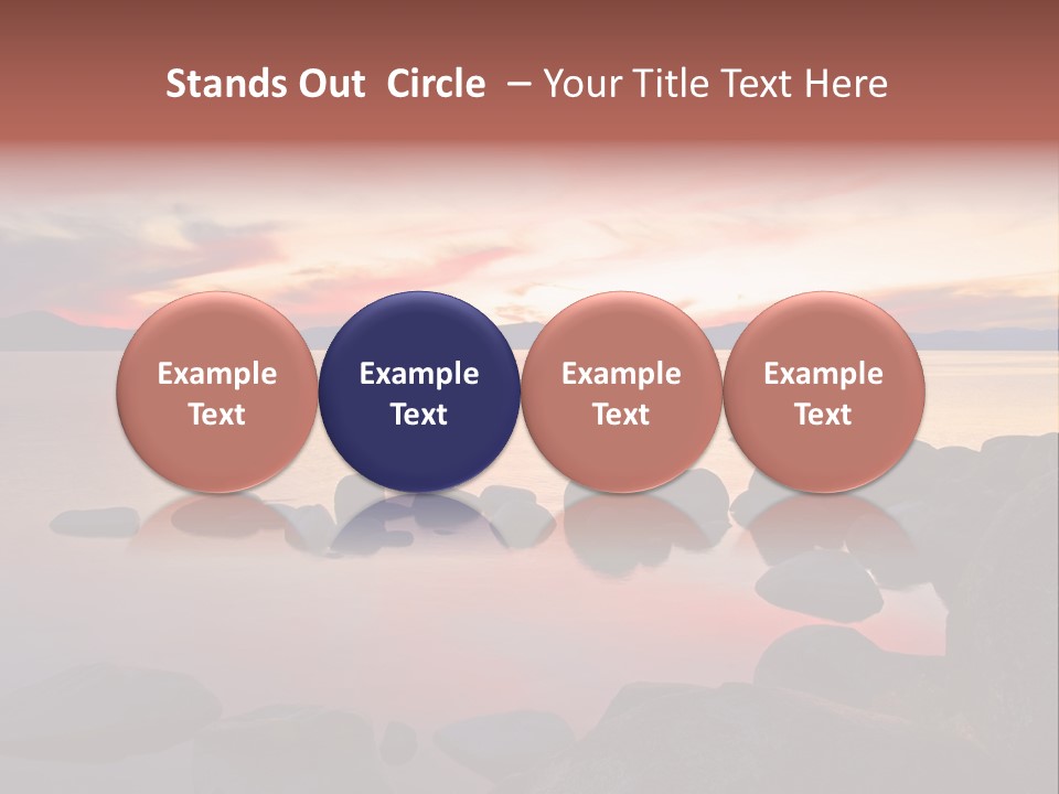 Lake Tahoe After Sunset PowerPoint Template