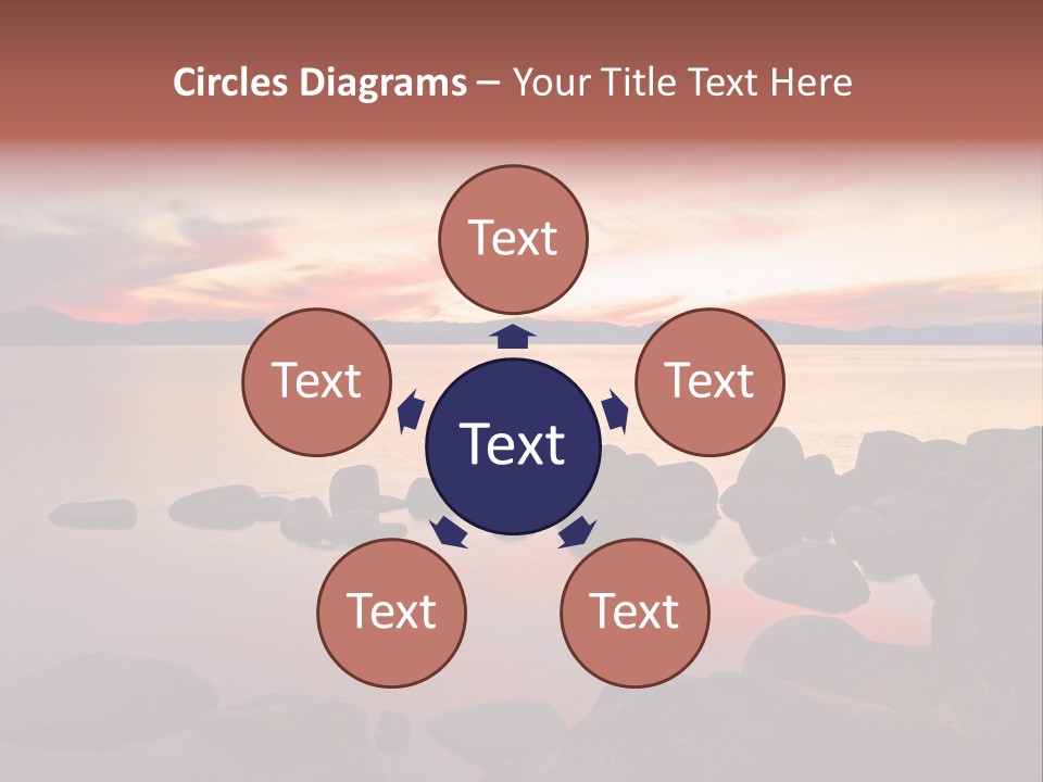 Lake Tahoe After Sunset PowerPoint Template