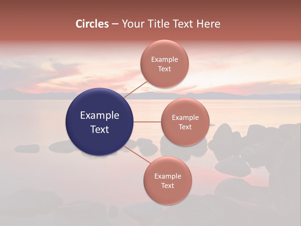 Lake Tahoe After Sunset PowerPoint Template
