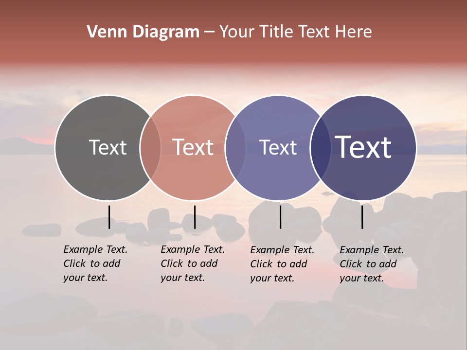 Lake Tahoe After Sunset PowerPoint Template