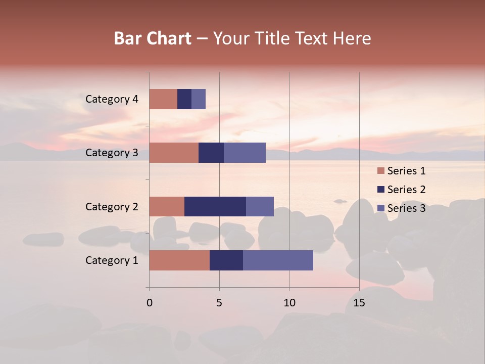 Lake Tahoe After Sunset PowerPoint Template
