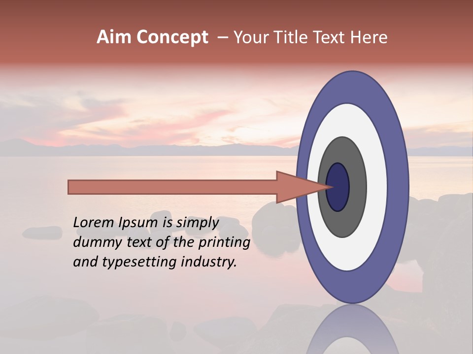 Lake Tahoe After Sunset PowerPoint Template
