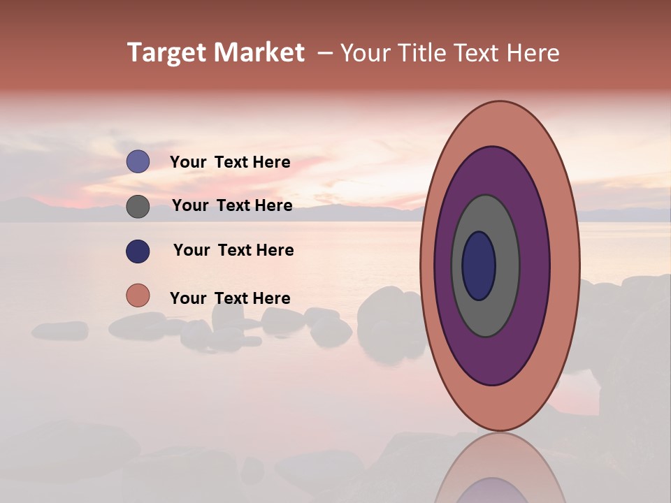 Lake Tahoe After Sunset PowerPoint Template