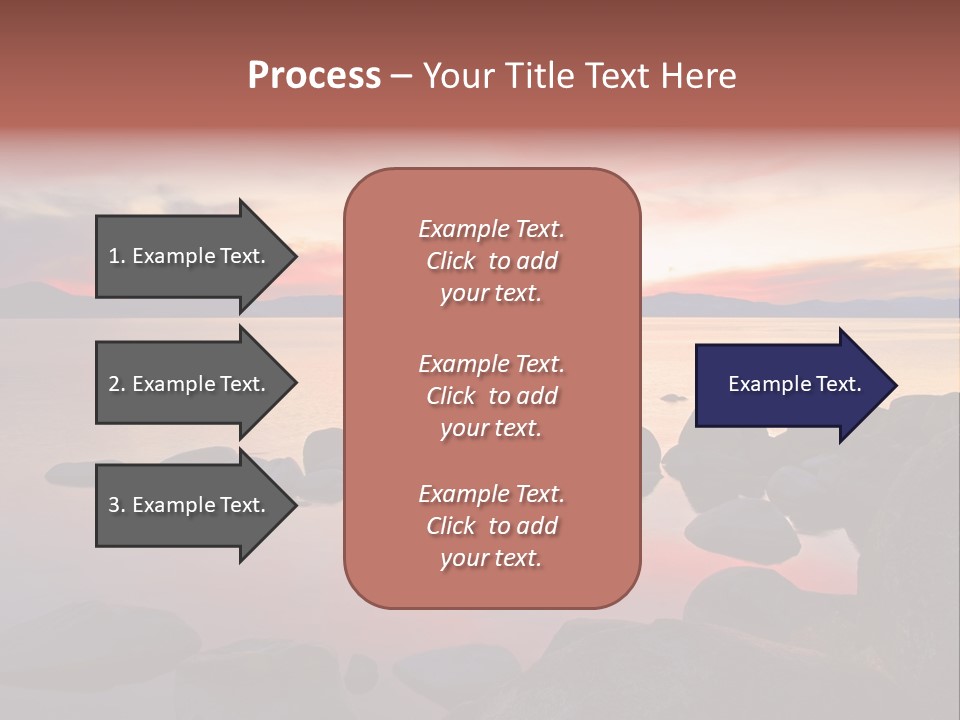 Lake Tahoe After Sunset PowerPoint Template