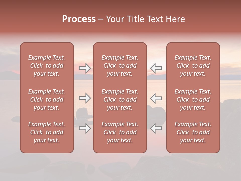Lake Tahoe After Sunset PowerPoint Template